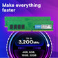 CRUCIAL 16GB KIT (2X8GB) DDR4-3200 UDIMM CL22 RAM CT2K8G4DFRA32A