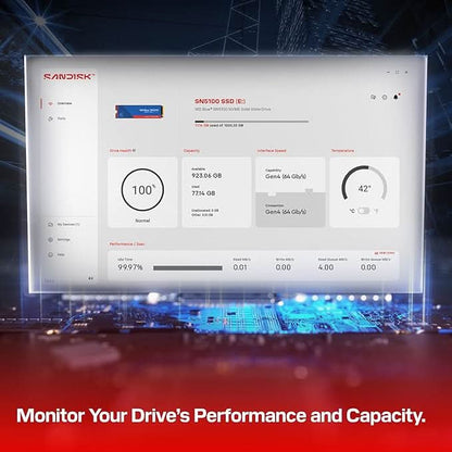Western Digital WD Blue SN5100 NVMe 1TB, Upto 7100MB/s R SSD WDS100T5B0E-00CPE0
