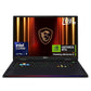 MSI Raider 18 Max HX A2WJ Intel Core Ultra 9 processor 290HX Plus, 64GB DDR5 Ram, 2TB SSD, 18 Inch, 16:10 UHD+ (3840x2400), MiniLED, IPS-Level panel, NVIDIA GeForce RTX 5090 Laptop GPU, GDDR7 24GB, Win 11 Home, 2 Yrs Warranty, Core Black