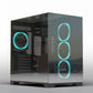 ANT ESPORTS CRYSTAL MIRROR ATX MID TOWER CASE BLACK