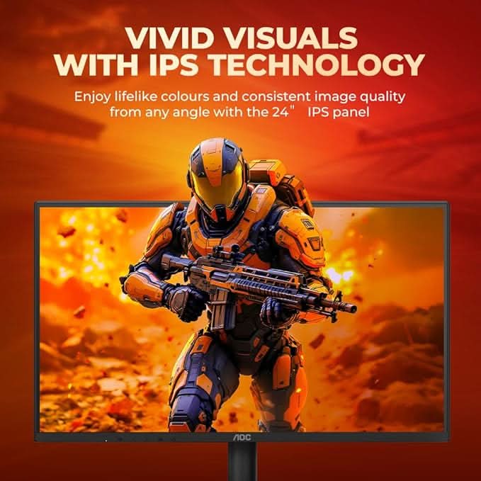 AOC 23.8 IPS Borderless, FHD 1920 x 1080, 100 Hz, 250 cd/m², 1MS, VGA x1, HDMI 1.4 x 1, NTSC 91% / sRGB 105% / Adaptive Syc / Flicker Free / Low Blue Mode