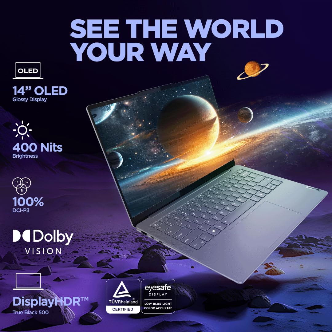 LENOVO YOGA SLIM 7 83CV00B3IN [ULTRA9-185H/32GB/1TB SSD/WIN11 HOME+MS24/14.0"/INTEGRATED GRAPHICS/1 YEAR(S)/GREY]