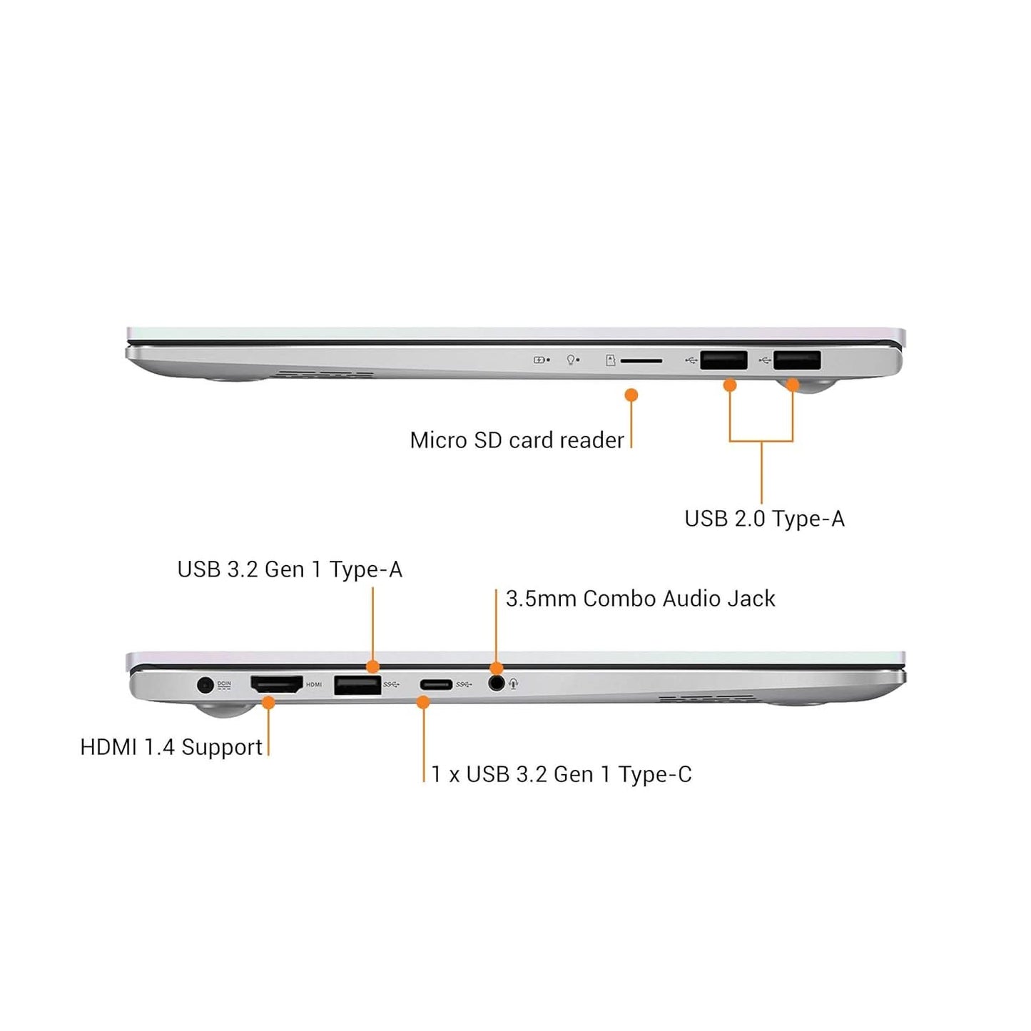 ASUS VIVOBOOK S14 M433UA-EB584TS LAPTOP (AMD RYZEN 5/ 8GB/ 1TB SSD/ WIN10)