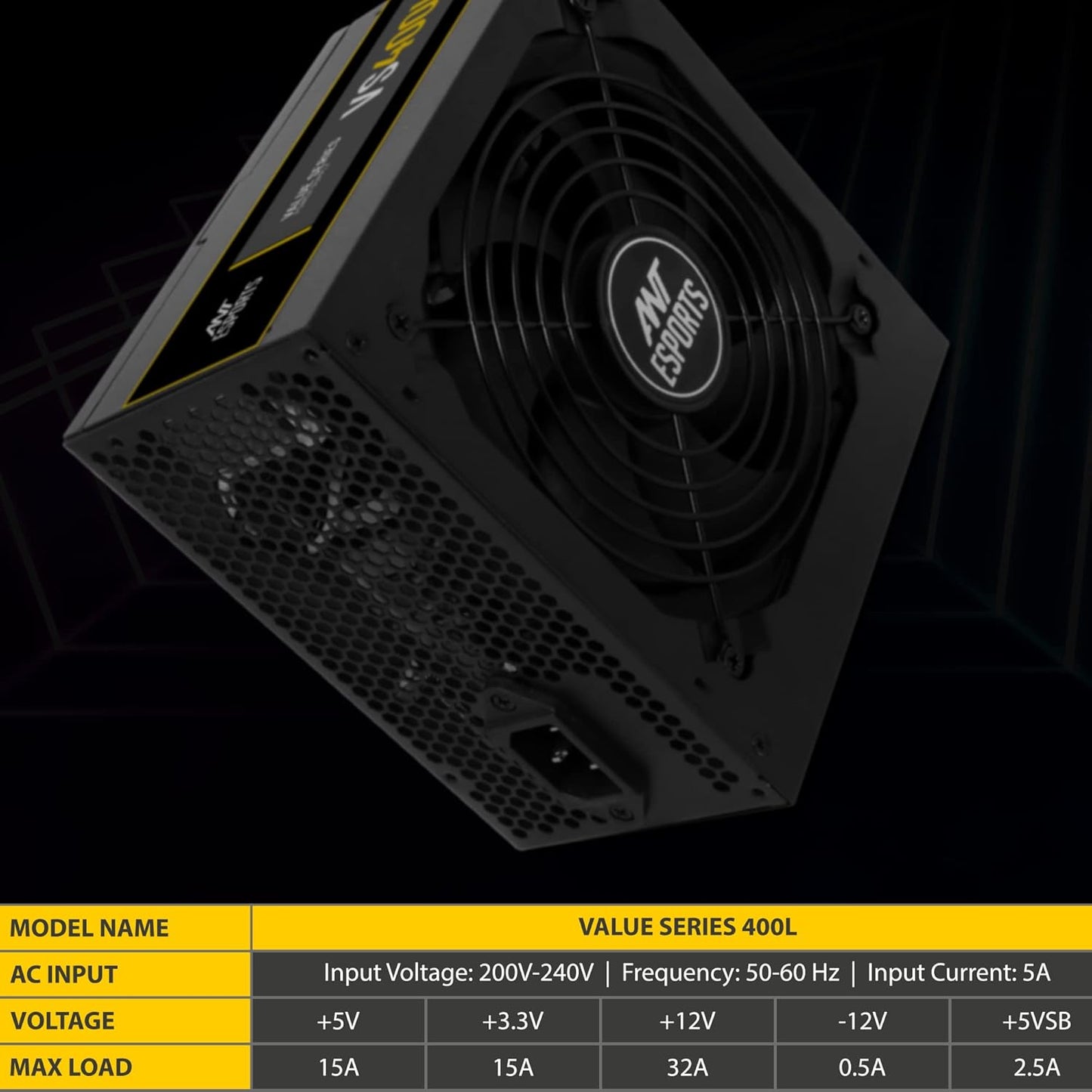 ANT ESPORTS 400W VS400L NON MODULAR SMPS
