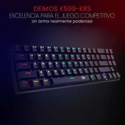 REDRAGON K599 DIEMOS (WIRED/WIRELESS) RGB KEYBOARD BLACK