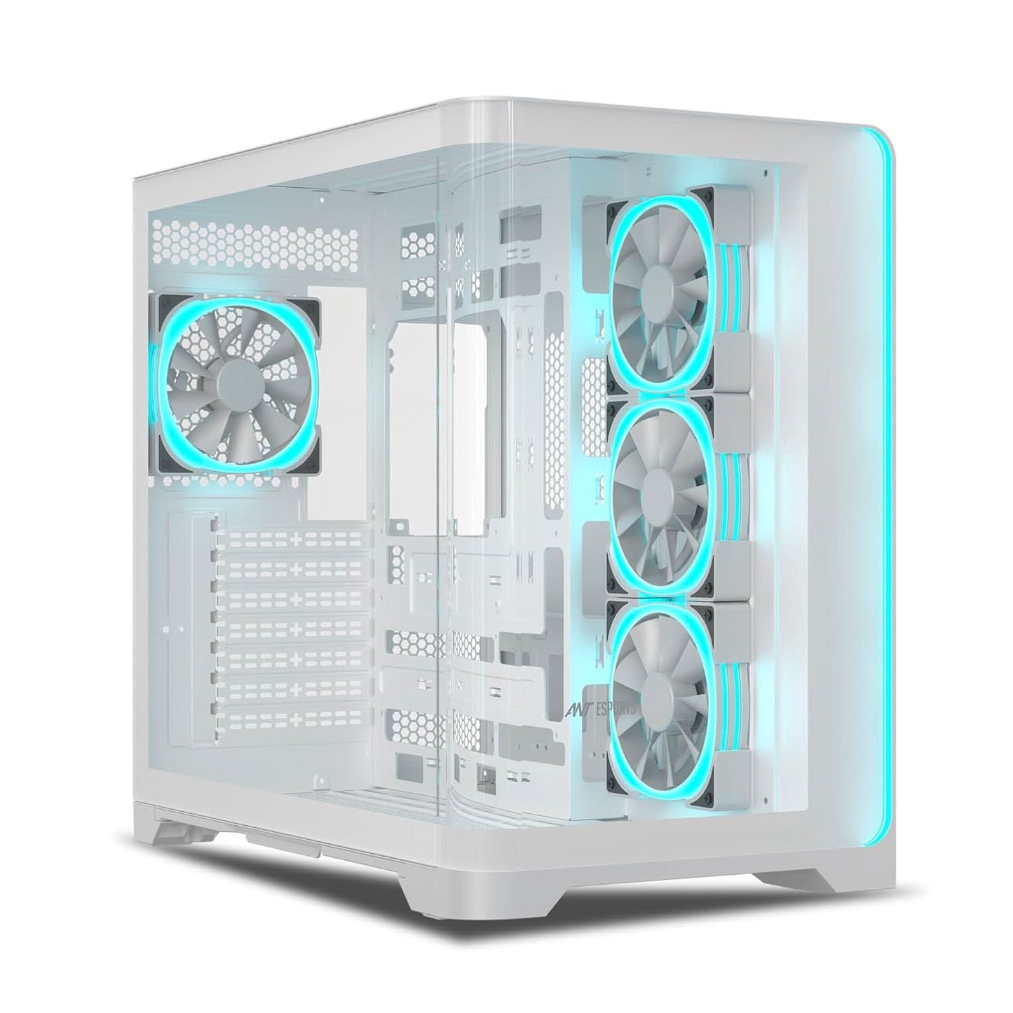 ANT ESPORTS CRYSTAL ARC ARGB WHITE ATX MID TOWER CASE