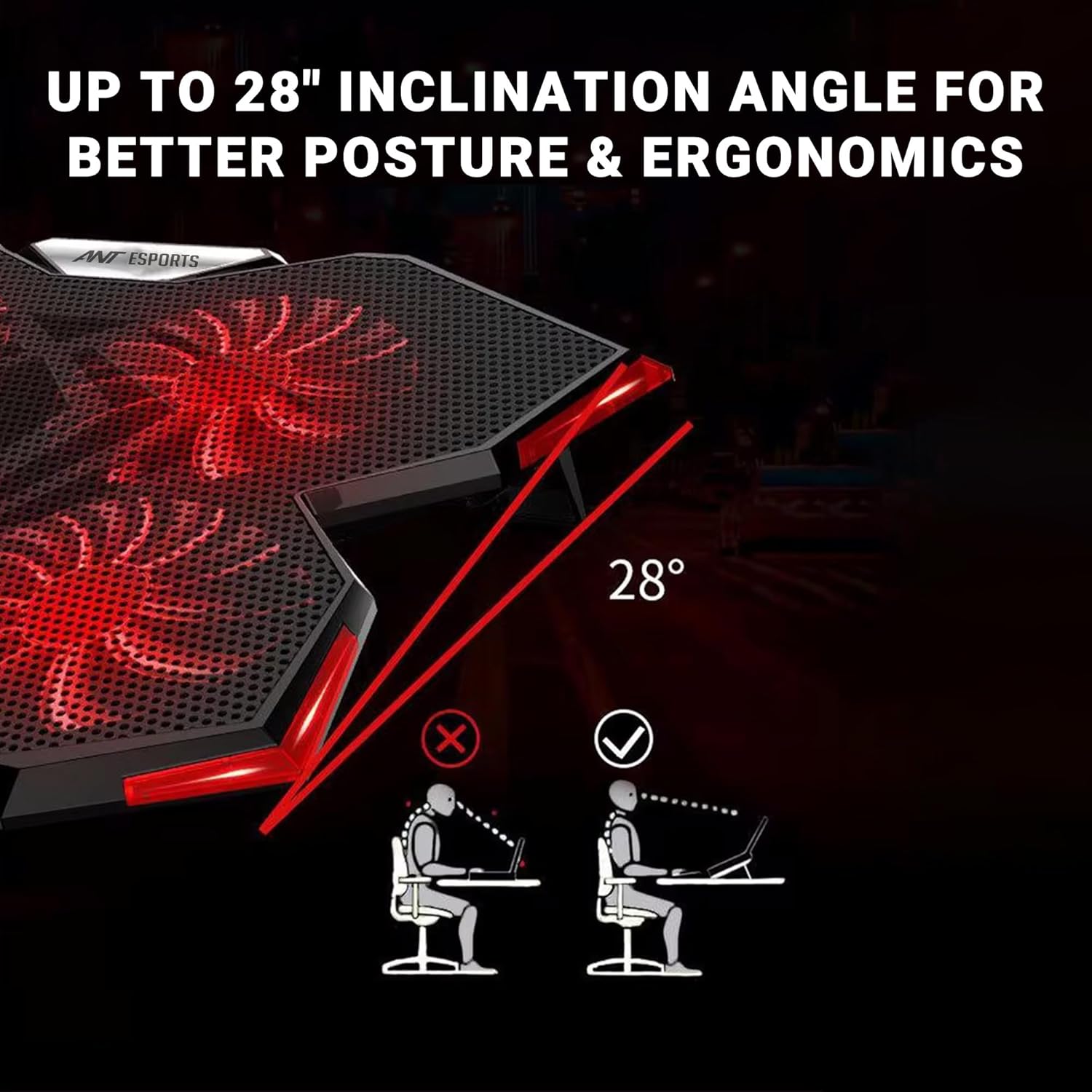 ANT ESPORTS NC 270 LAPTOP COOLING STAND