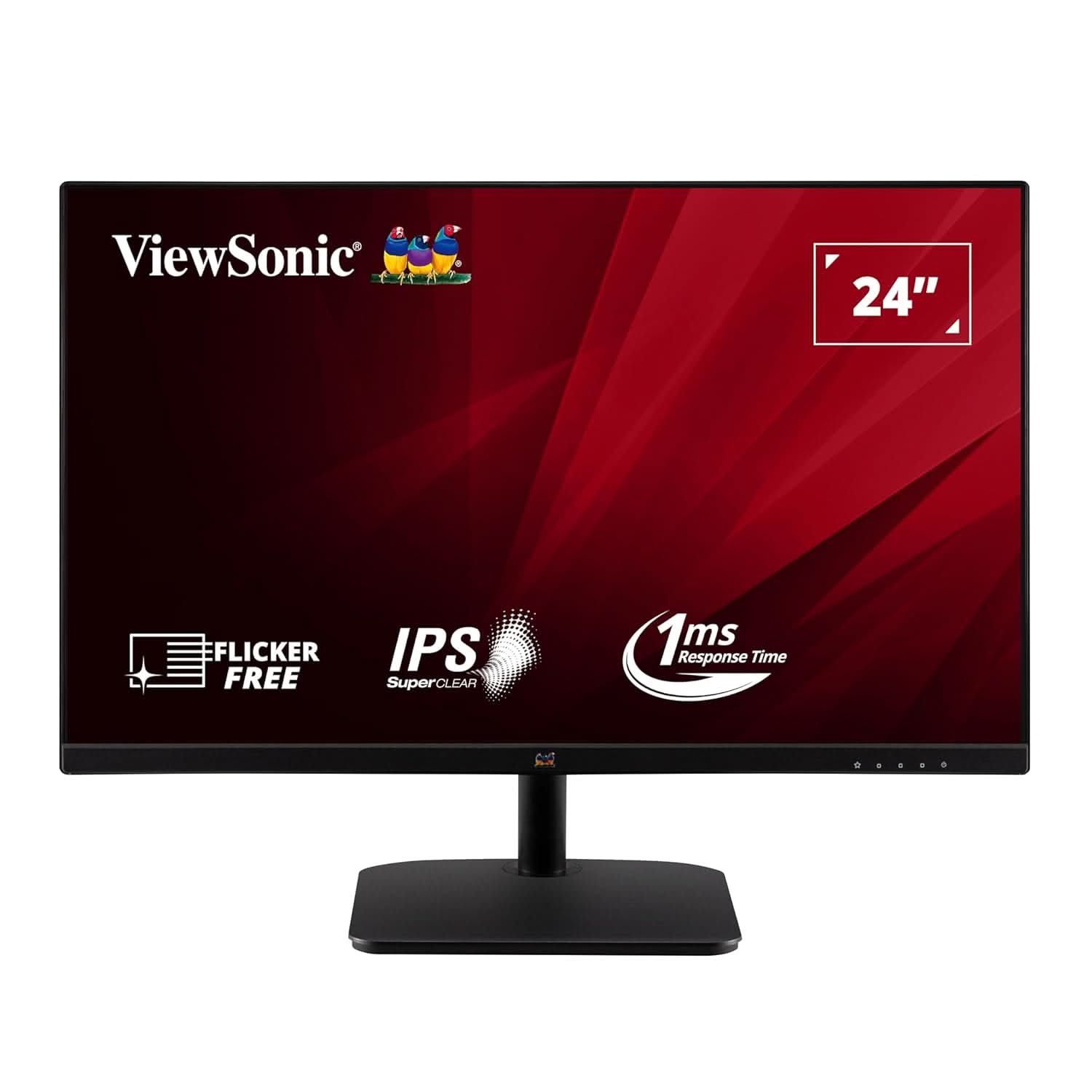 VIEWSONIC 60.96 CM (24") FHD IPS MONITOR FOR HOME AND OFFICE USE, 100 HZ, 1 MS RESPONSE TIME, AMD FREE SYNC, DUAL SPEAKER, WALL MOUNT, BEZEL LESS, EYE-CARE, SRGB104%, HDMI, VA2432-MH