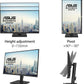ASUS 27 Inch 1440P QHD, IPS USB-C RJ45 Docking Monitor