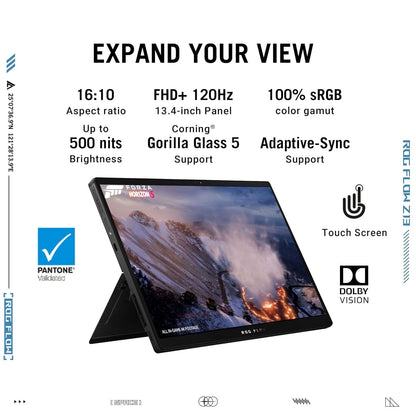 ASUS ROG FLOW Z13 (2022), 13.4 INCH (34.03 CMS) FHD+ 16:10, 120HZ TOUCH, INTEL CORE I5 12TH GEN, 2-IN-1 GAMING LAPTOP (16GB/512GB SSD/WIN 11/INTEGRATED GRAPHICS/OFFICE 2021/BLACK/1.12 KG) GZ301ZA-LD049WS