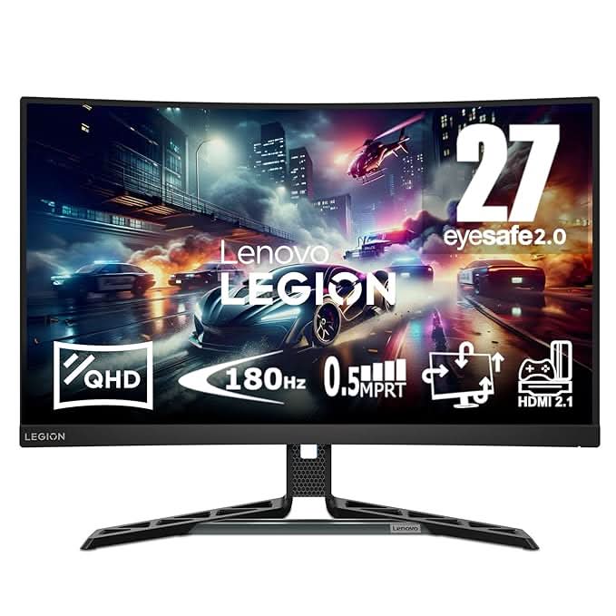 Lenovo Legion R27qc-30 27inch QHD 180Hz Curved Gaming Monitor