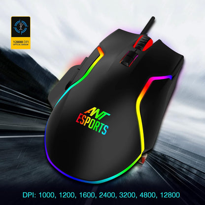 ANT ESPORTS GM320 RGB WIRED GAMING MOUSE