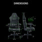 RAZER ISKUR V2 - GAMING CHAIR BLACK/GREEN RZ38-04900100-R3U1