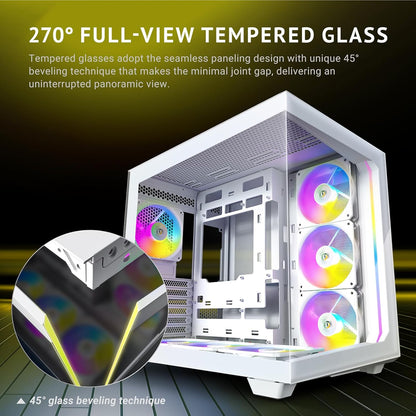 ANTEC C5 ARGB (ATX) MID TOWER CABINET (WHITE)