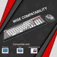 ANT ESPORTS WKM22 TKL Membrane Wireless Gaming Keyboard and Mouse Combo (Grey) (Membrane Keyboard) (WKM22)