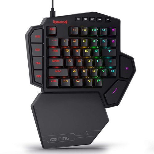 REDRAGON Store K585 DITI One Handed Mechanical Wired Gaming Keyboard ( Black ) ( Brown Switch )