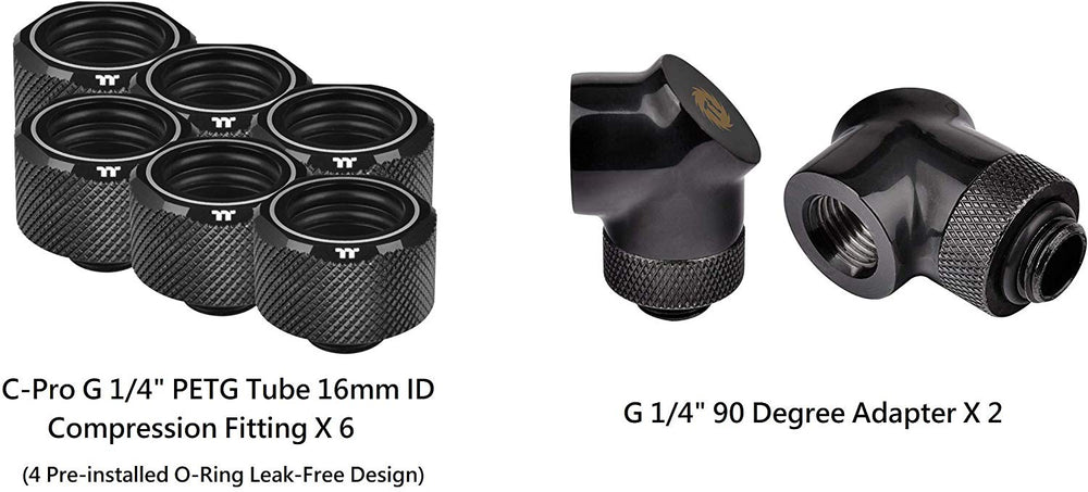 THERMALTAKE Pacific C240 DDC Soft Tube Water Cooling Kit (Black)