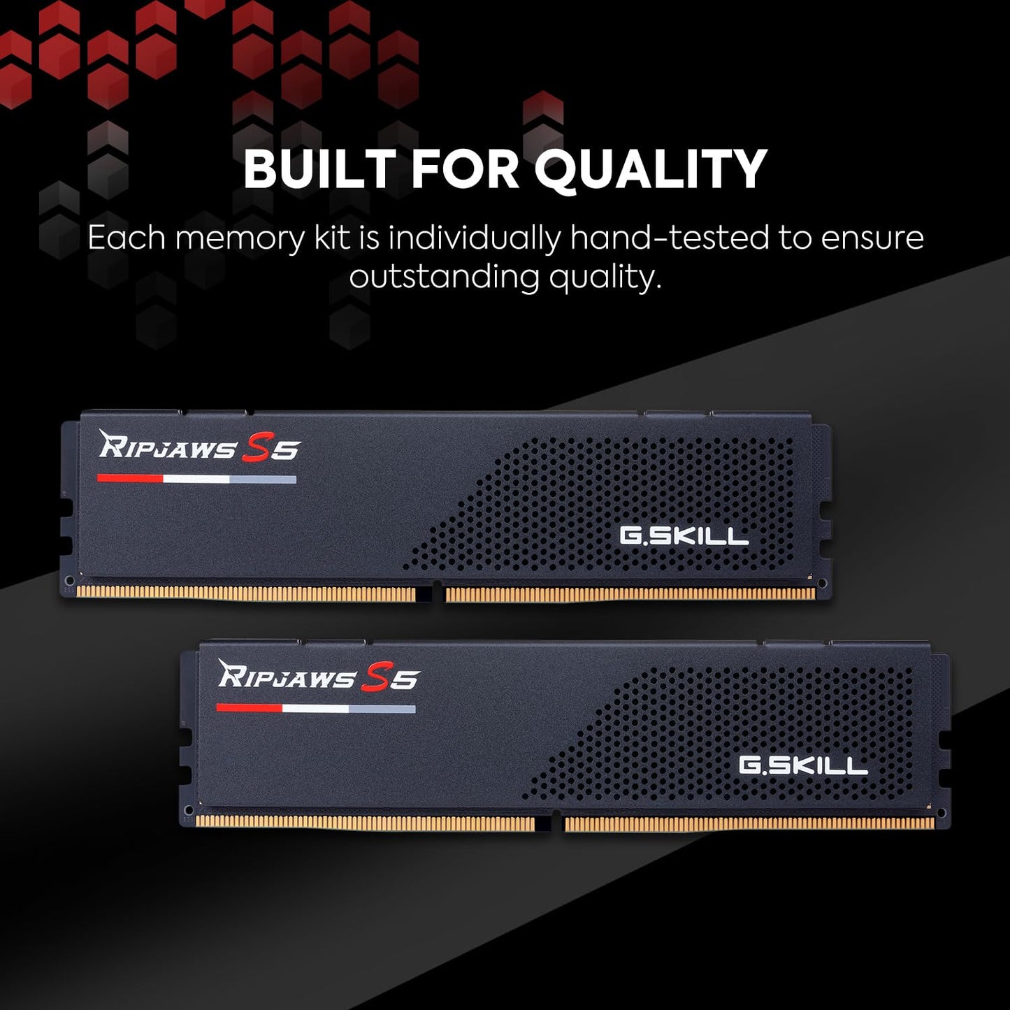 GSKILL RIPJAWS S5 SERIES DDR5 RAM 96GB (2X48GB) 6400MT/S CL32-39-39-102 (F5-6400J3239F48GX2-RS5K)