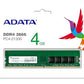ADATA 4GB (1 * 4 GB) DDR4 2666 MHZ U-DIMM CL 19-19-19 DESKTOP MEMORY RAM - AD4U26664G19-RGN