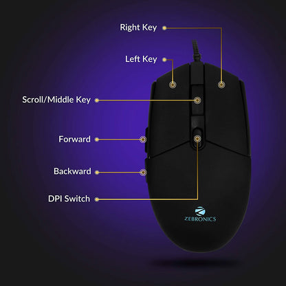 ZEBRONICS ZEB-WAR GAMING KEYBOARD AND MOUSE COMBO