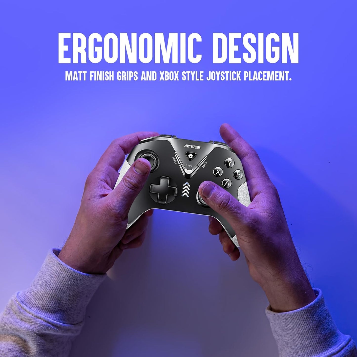 ANT ESPORTS GP365 PRO WIRELESS GAMEPAD BLACK