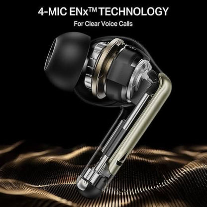 Boat Airdopes 141 Elite ANC TWS Ear Buds Wireless Earphones with mic (Black)