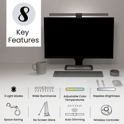 BenQ ScreenBar Halo LED Monitor Light Wireless Controller