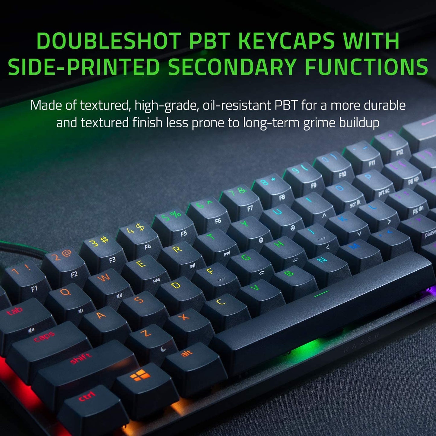 RAZER HUNTSMAN MINI PURPLE SWITCH GAMING KEYBOARD RZ03-03390100-R3M1