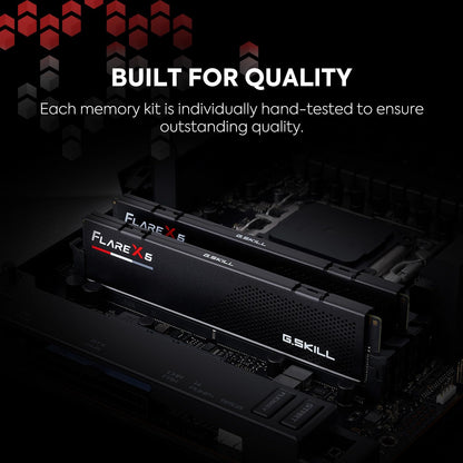GSKILL FLARE X5 64GB (32GBX2) 6000MHZ CL30 DDR5 RAM F5-6000J3040G32GX2-FX5