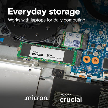 CRUCIAL E100 480GB PCIE GEN4 2280 NVME M.2 SSD CT480E100SSD8
