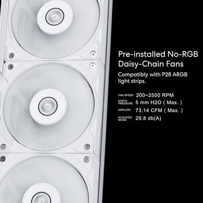LIAN LI HYDROSHIFT LCD 360S LIQUID COOLER WITH HEATSINK- WHITE (G89.GHSLCD36SW.IN)