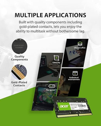 Acer SD100 16GB RAM DDR4 (1x16GB) Laptop Ram 3200 MHz