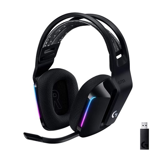 LOGITECH G733 Lightspeed Wireless+USB RGB 7.1 Surround Gaming Headphone ( Black ) ( PS4 / Mac OS )