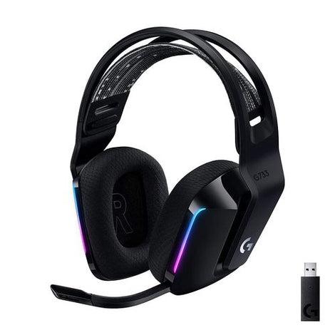 LOGITECH G733 Lightspeed Wireless+USB RGB 7.1 Surround Gaming Headphone ( Black ) ( PS4 / Mac OS )