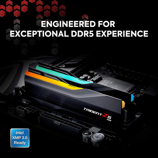 G.Skill Trident Z5 RGB 96GB (48GBx2) DDR5 6400MHz Desktop RAM F5-6400J3239F48GX2-TZ5RK