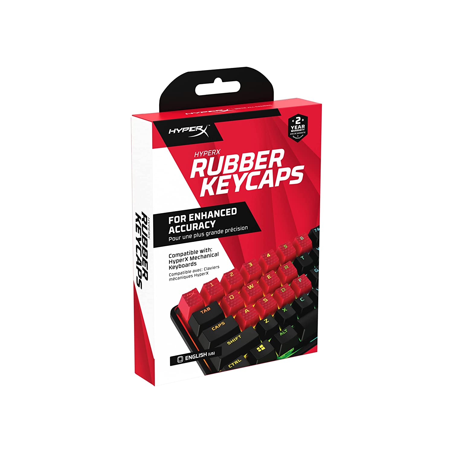 HYPERX Rubber Keycaps Red [US]