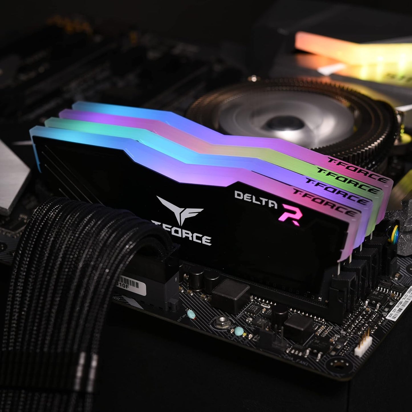 TEAMGROUP T-FORCE DELTA RGB 32GB (16GBX2) DDR4 3200MHZ DESKTOP RAM (BLACK)
