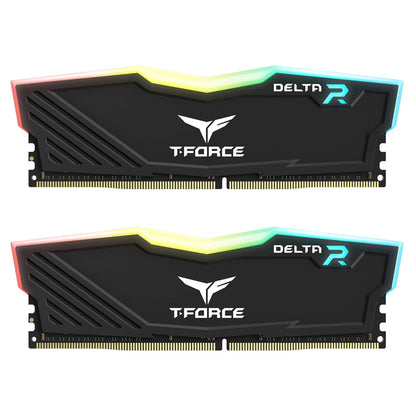 TEAMGROUP T-FORCE DELTA RGB 32GB (16GBX2) DDR4 3200MHZ DESKTOP RAM (BLACK)
