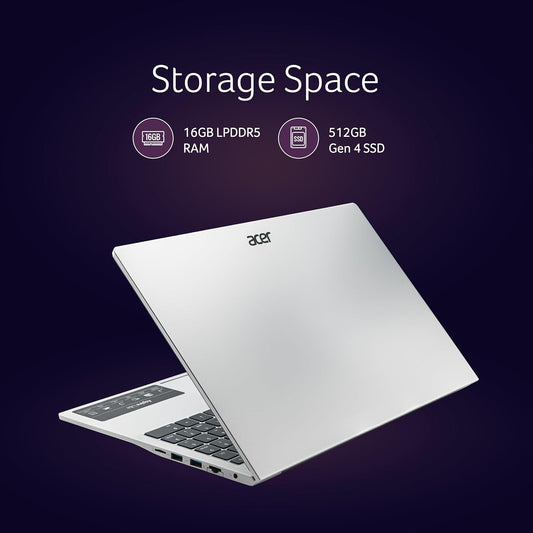 ACER ASPIRE LITE AL15-52H UN.347SI.00V [CI5-13420H/16GB/512GB SSD/WIN11 HOME+MS24/15.6"/INTEGRATED GRAPHICS/1 YEAR(S)/SILVER/BACKLIT KBD]