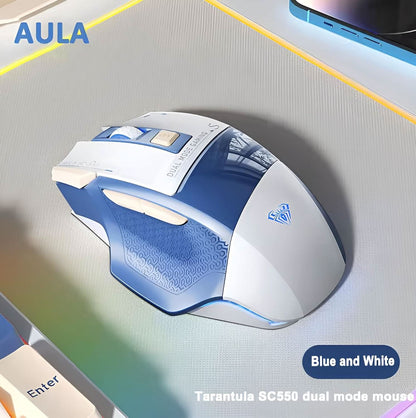 AULA SC550 WIRELESS & WIRED GAMING MOUSE (BLUE)