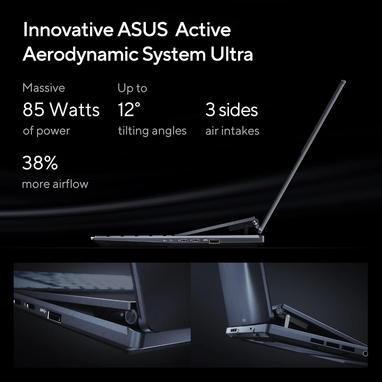 ASUS ZENBOOK PRO 14 DUO OLED 2023, INTEL CORE I9-13900H 13TH GEN, TOUCH 14.5-INCH 2.8K 120HZ, DUAL SCREEN LAPTOP (32GB/1TB SSD/NVIDIA GEFORCE RTX 4050 /WIN11/76WHR/BLACK/1.75 KG),UX8402VU-MZ961WS