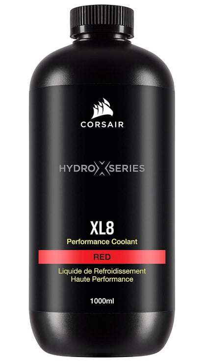 CORSAIR HYDRO X SERIES, XL8, PERFORMANCE COOLANT, 1L, TRANSLUCENT RED