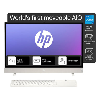 HP ENVY MOVE ALL IN ONE 24,13TH GEN INTEL CORE I5-1335U,23.8INCH(60.5CM),QHD,THREE SIDED MICRO EDGE,16GB DDR5,1TB SSD,BLUETOOTH KEYBOARD,WIN 11 HOME,4.1KG,24-CS0047IN