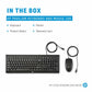 HP C2500 MULTIMEDIA SLIM USB WIRED KEYBOARD AND OPTICAL MOUSE COMBO (J8F15AA)