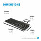 HP C2500 MULTIMEDIA SLIM USB WIRED KEYBOARD AND OPTICAL MOUSE COMBO (J8F15AA)