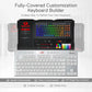 REDRAGON K621 Horus Tenkeyless Low Profile Mechanical Switch Wireless + Bluetooth Gaming Keyboard ( White )