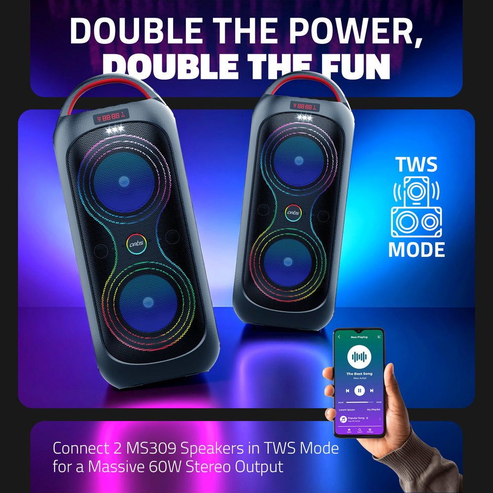 MS309 Wireless Bluetooth Party Speaker