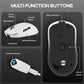 AULA SC800 TRI-MODE(2.4GHZ/BT/WIRED) ULTRA-LIGHTWEIGHT GAMING MOUSE | 37GRAMS, ADJUSTABLE 26000 DPI, PAW3395 SENSOR, 8000 POLLING RATE, ULTRA-PRECISE & DURABLE FOR GAMING & OFFICE USE | WHITE (SC800W)