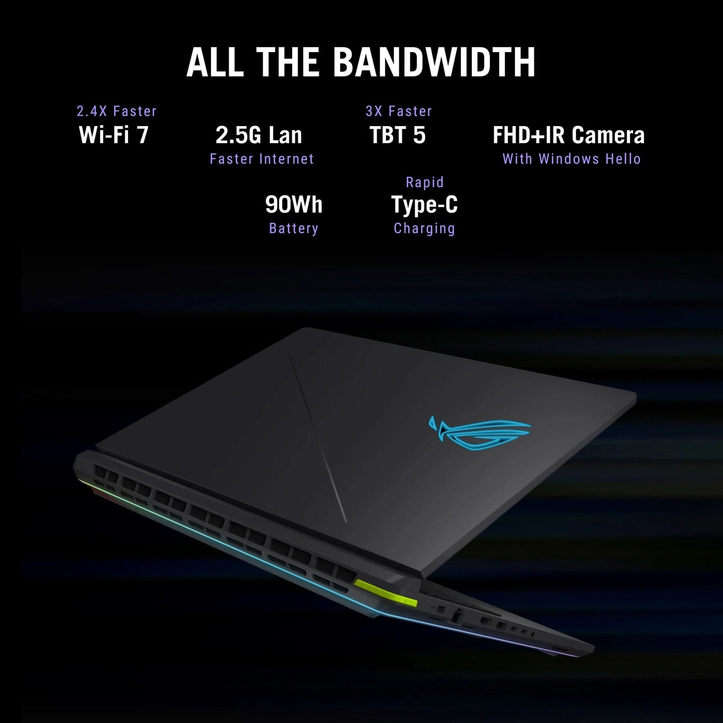 ASUS ROG STRIX G16, GAMING LAPTOP, INTEL CORE ULTRA 9 275HX, RTX 5080 GPU (32GB/1TB/40.64 CMS (16) FHD+/WINDOWS 11 HOME/OFFICE HOME 2024 + M365 BASIC (1 YEAR VALIDITY) G615LW-RV148WS