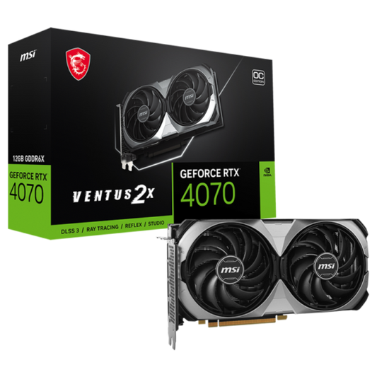 MSI GeForce RTX 4070 Ventus 2X E 12GB OC Nvidia Graphic Card